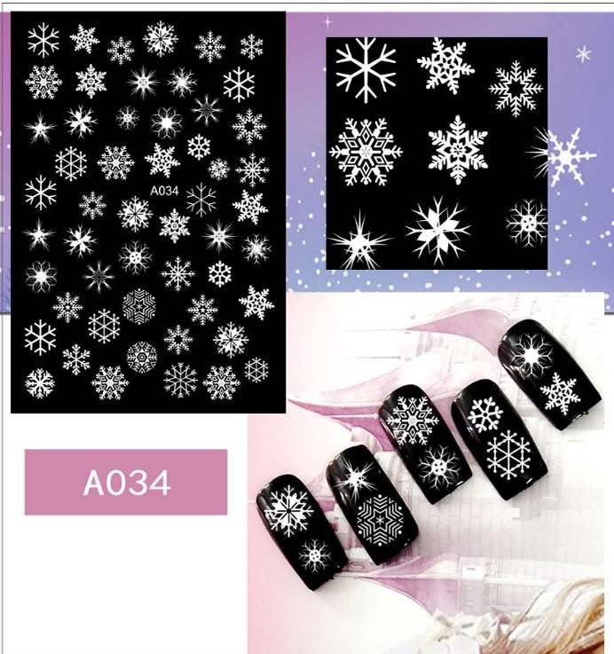 Xmas nail sticker big